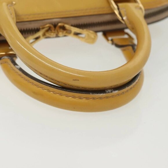 LOUIS VUITTON Monogram Vernis Alma PM Hand Bag Rose Angelique M90062 Auth 14046 - Picture 9 of 16